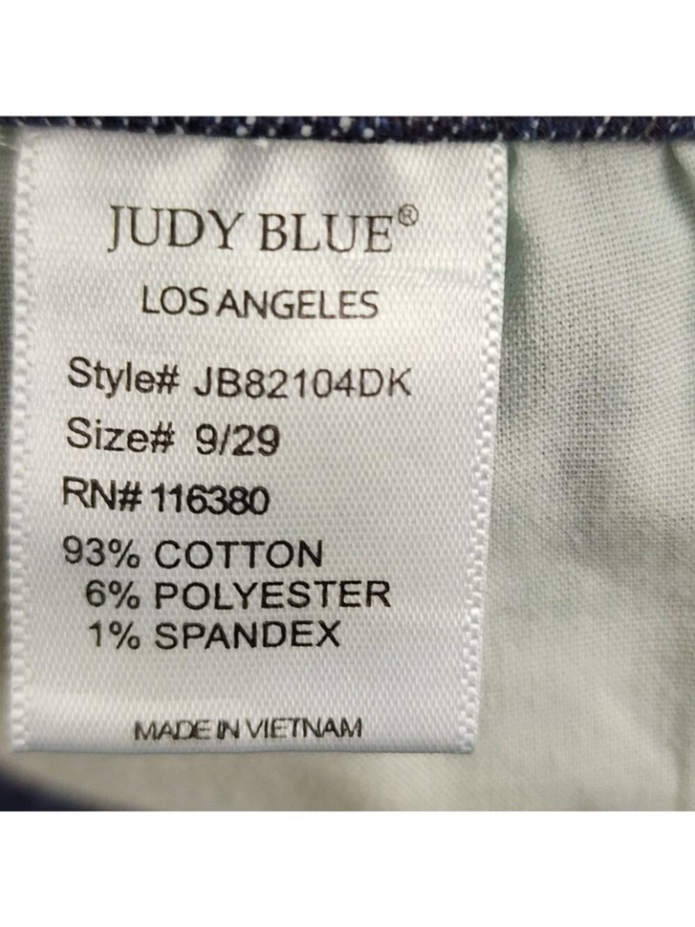 SOLD OUT Judy Blue Jeans Womens 9/29 Blue Slim Fit Distressed JB82104DK (29x29) - Picture 13 of 13